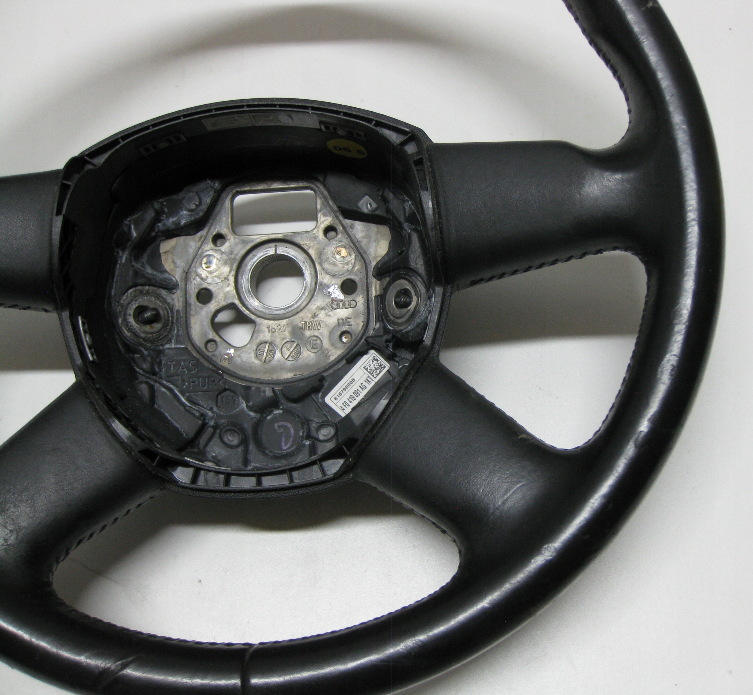 AUDI A6 C6 2.4 6V 05R lenkrad Leder 4F0419091AG