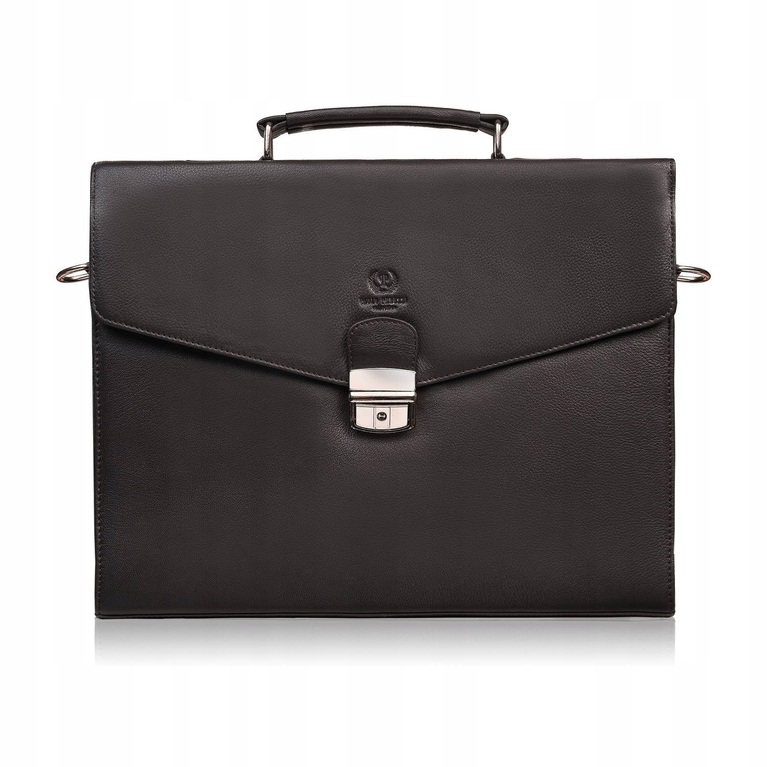 Pánská aktovka z přírodní kůže hnědá na dokumenty taška přes rameno