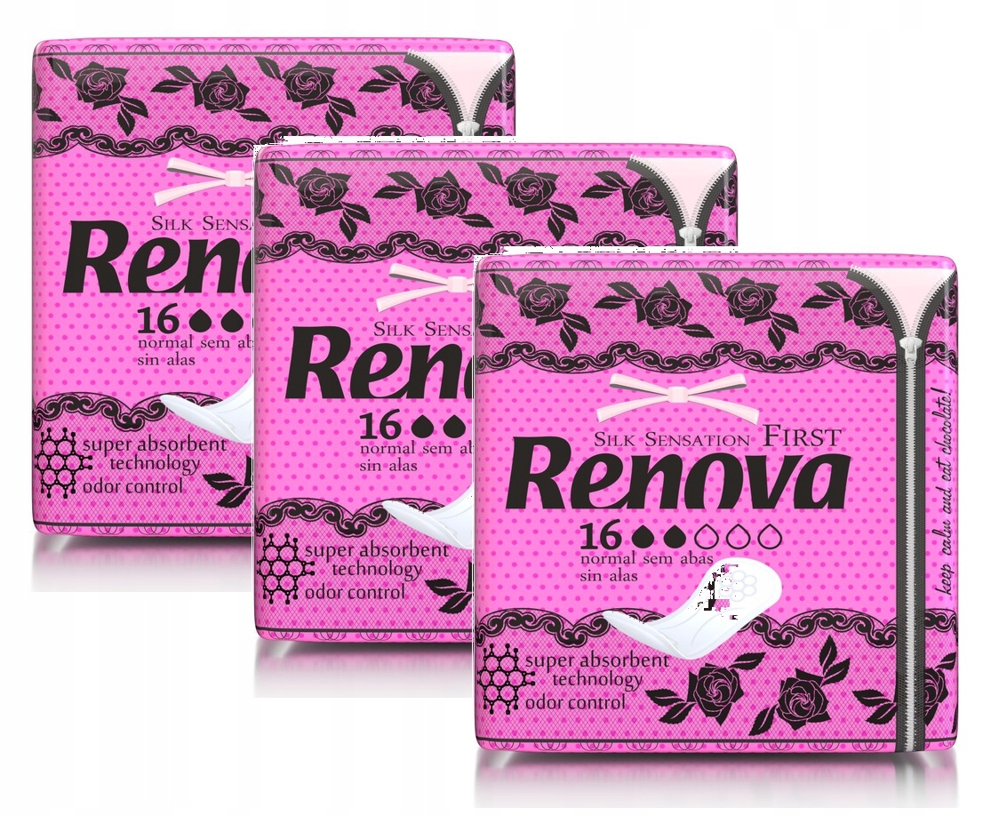 3x Podpaski Renova 16szt