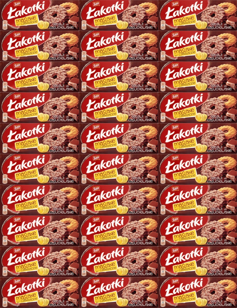 San Łakotki Maślane w Mlecznej Czekoladzie 146g x60