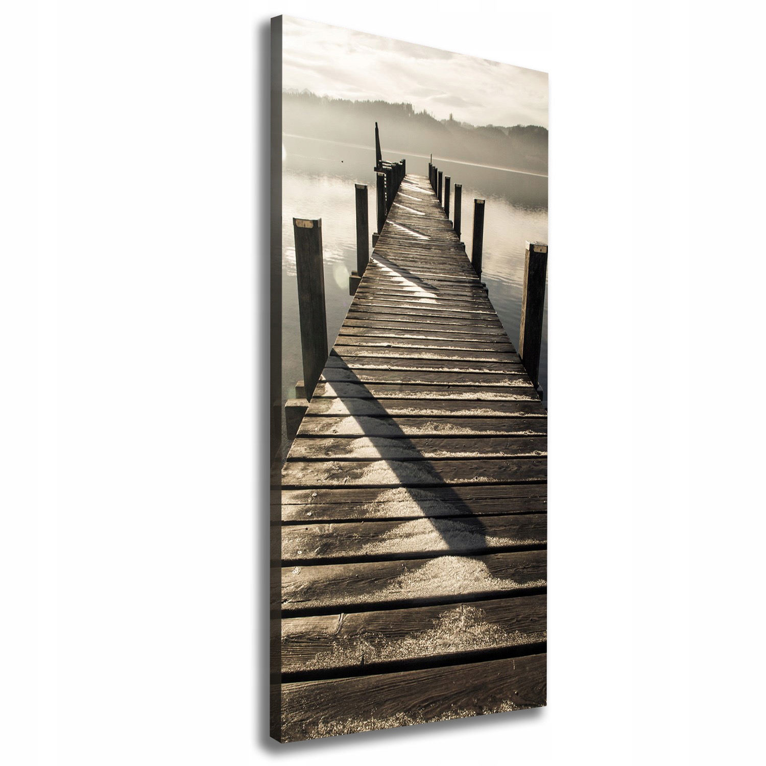 

Foto obraz na płótnie Drewniane molo 50x125 cm