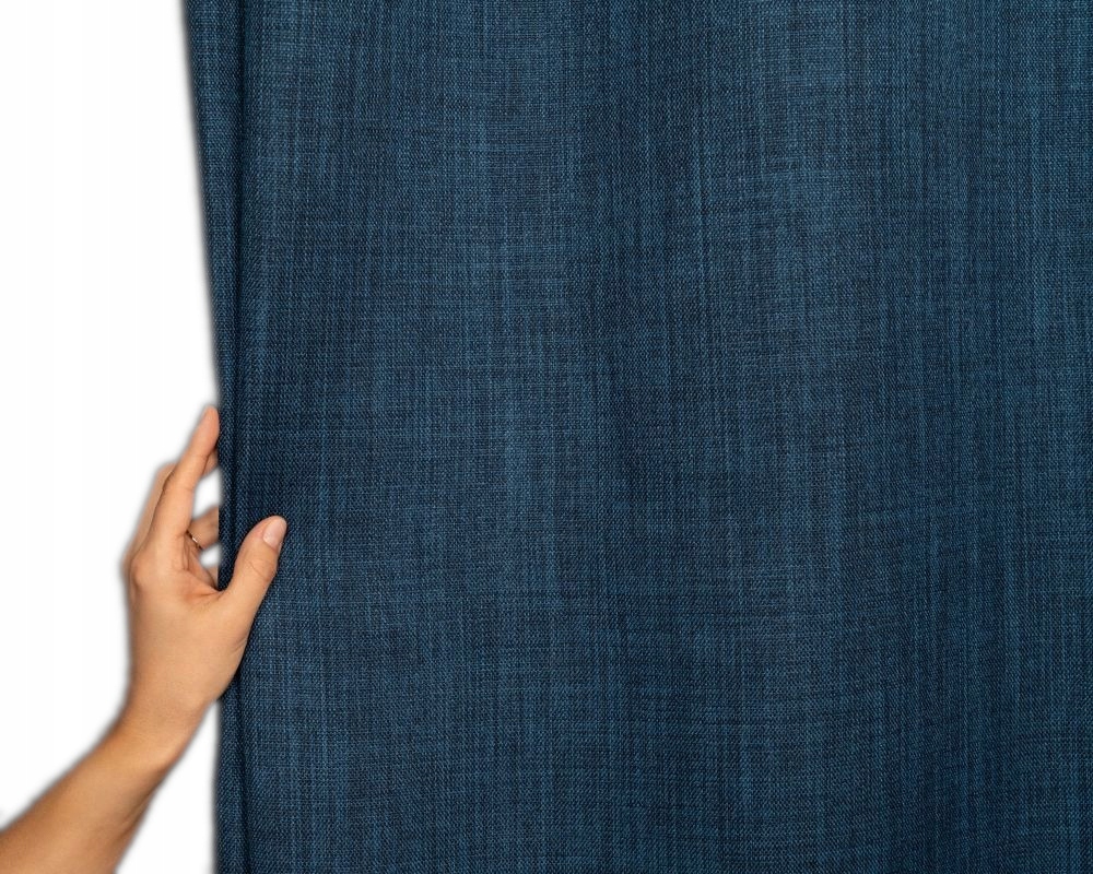 Zatemňovací Záclony Do Obývacího Pokoje Na Pásce 170x435 Tmavě Modré Hampton