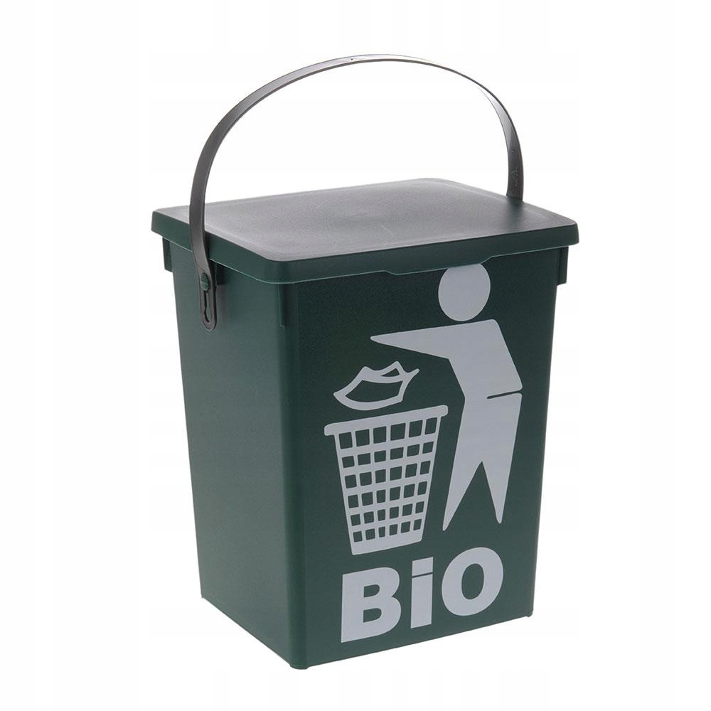 

Kosz na śmieci z pokrywą pojemnik na Bio odpady