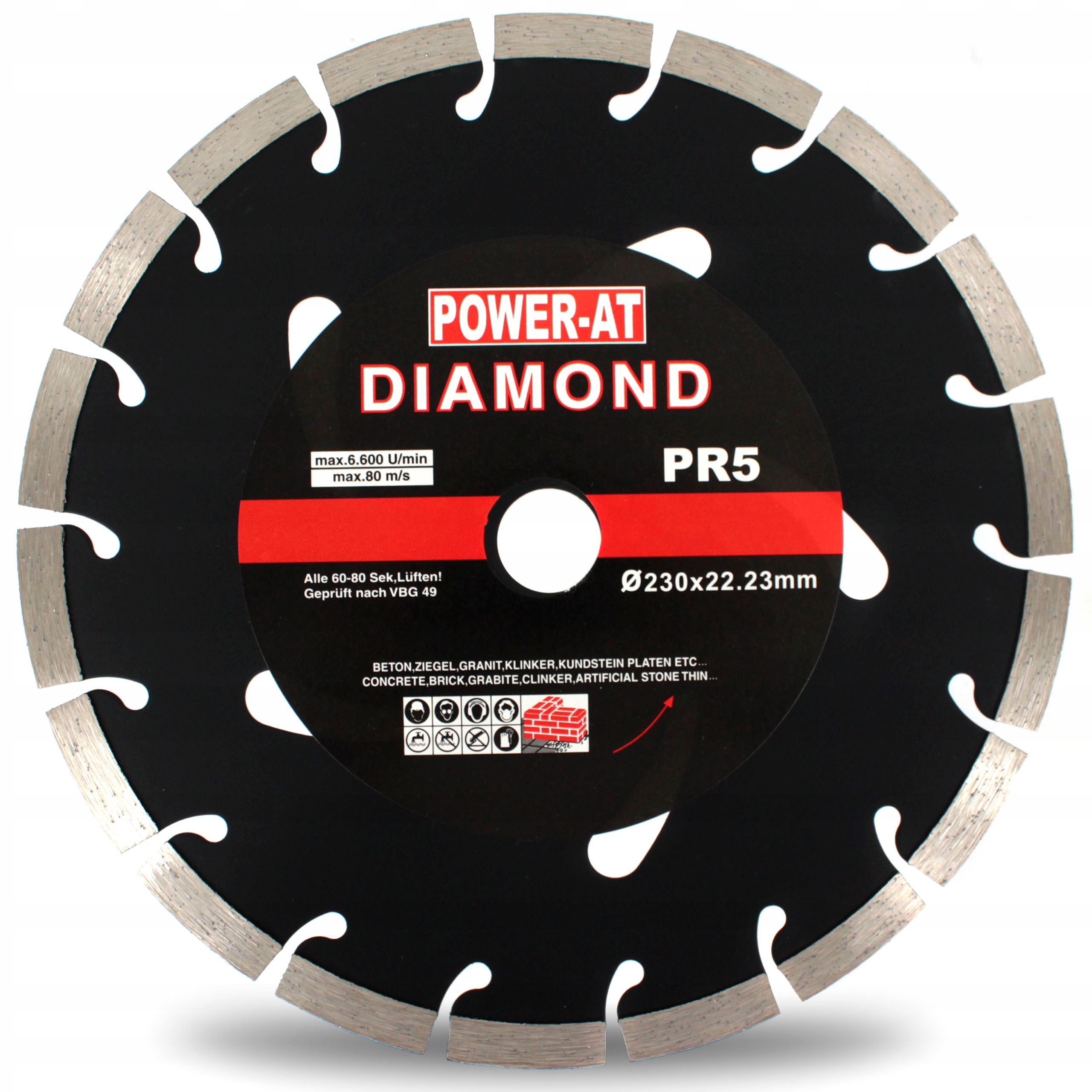 

Tarcza Diamentowa Segment Betonu Kostki 230 mm