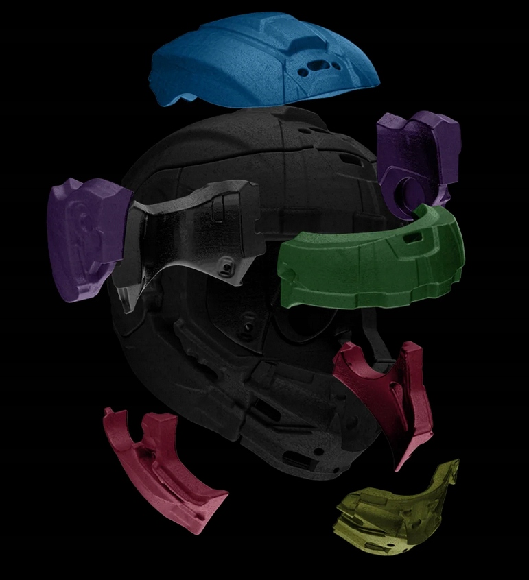 Kask Alpinestars SUPERTECH R10 r. L + Ciemny Wizjer + Pinlock + Zrywki Kolor dodatkowy biały