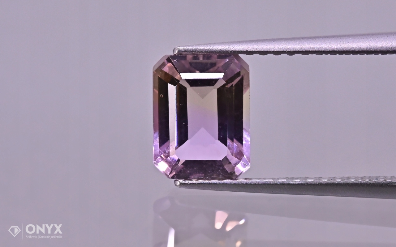 Ametrin fazetovaný oktagon 8x6 mm