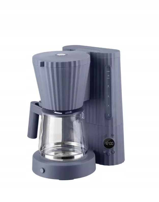 Plisovaný překapávač na kávu, šedý, Alessi