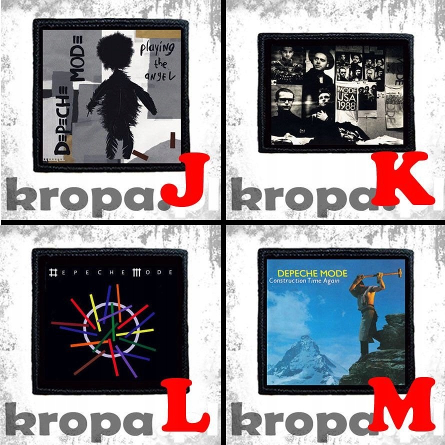 Naszywka DEPECHE MODE 10 x 10 cm Dużo Wzorów! Rodzaj gadżetu muzyczny