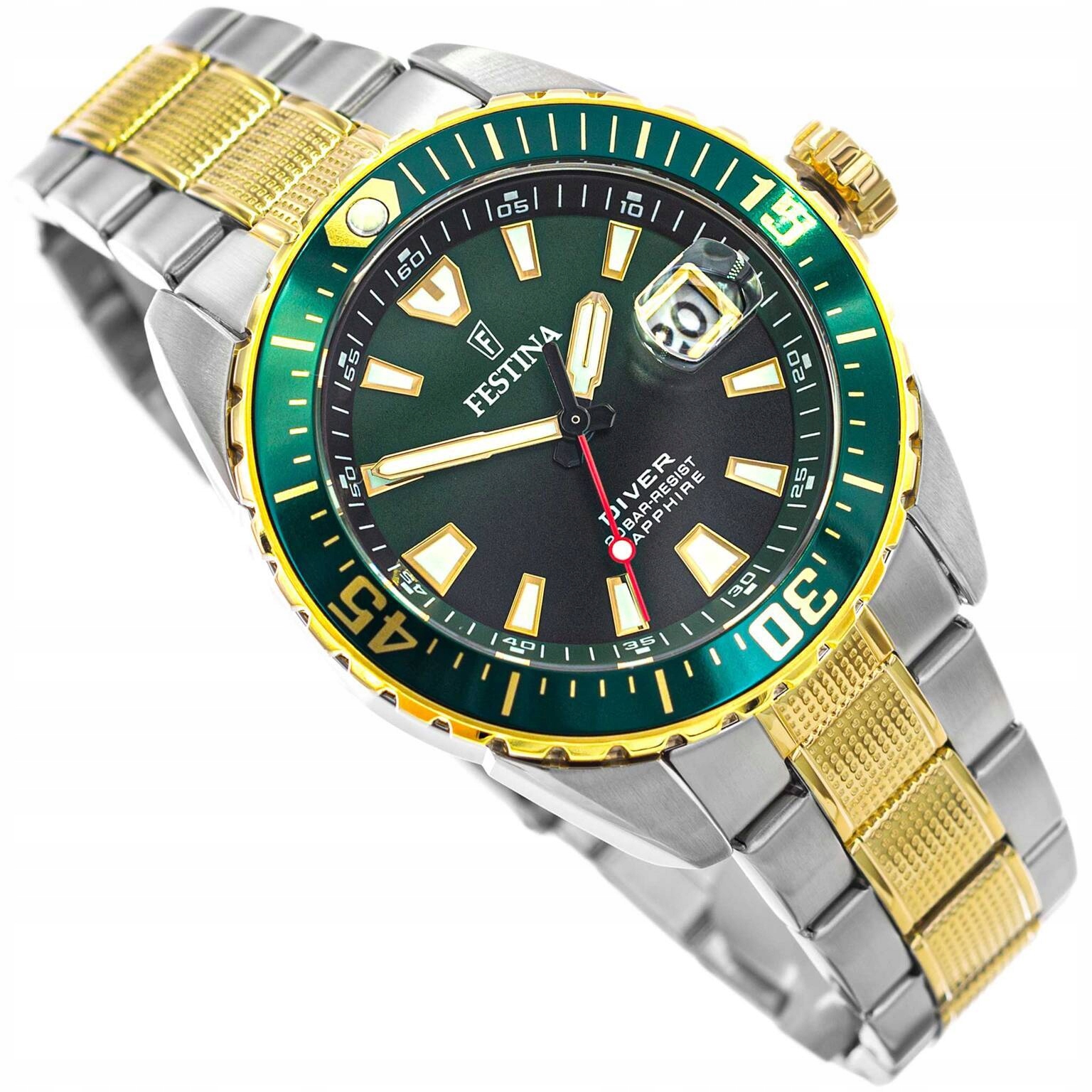Pánské Hodinky Festina F20706/2 The Originals Diver Stříbrno-zlatý Náramek