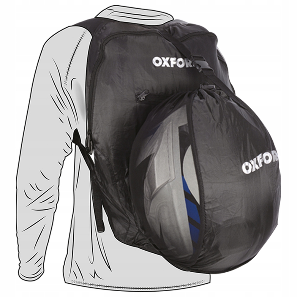 OXFORD PLECAK MOTOCYKLOWY czarny ODBLASKI POJ 15L Weight with packaging 0 5 kg