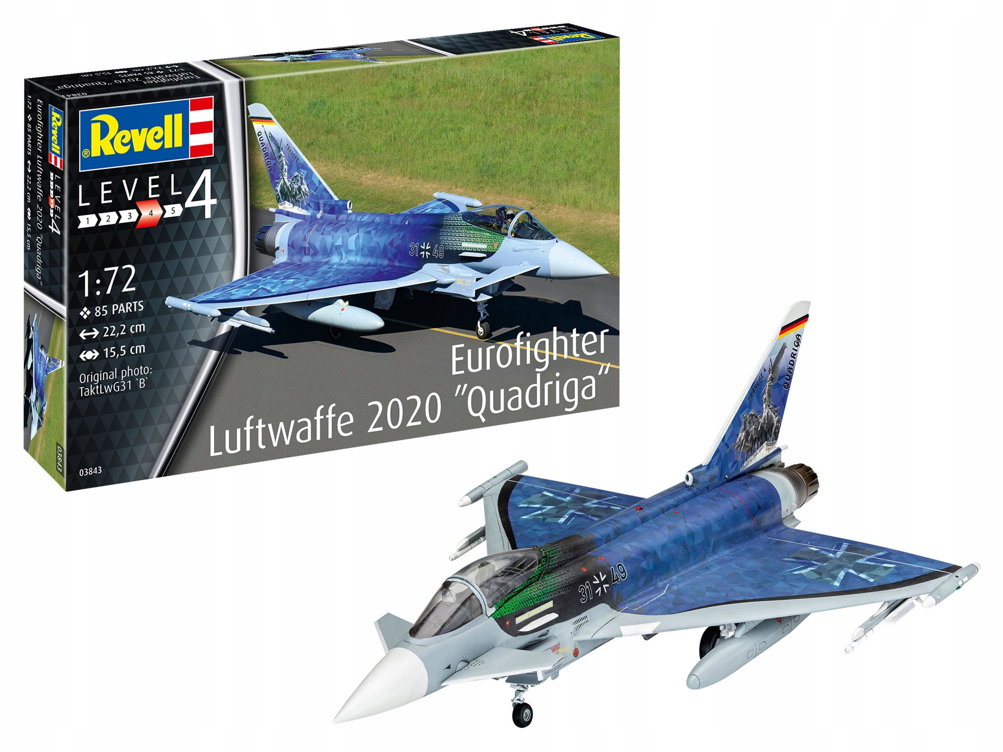 Letadlo Eurofighter Luftwaffe 2020 Quadriga