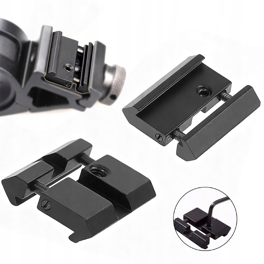 2SZT 11 MM Na 20/21 MM Adapter Szyny Picatinny Do Montażu Lunet