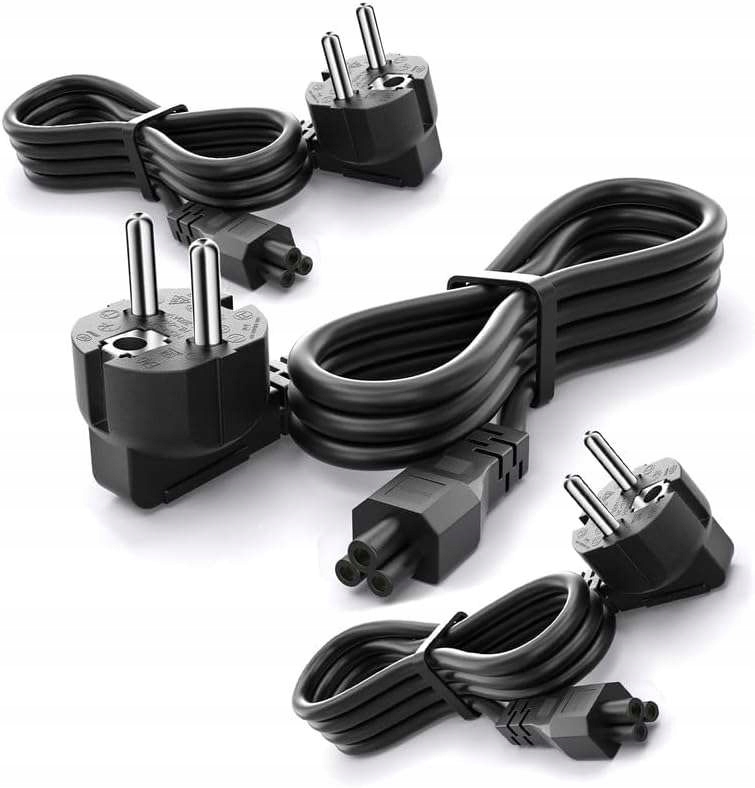 Napájecí kabel Iec 320 C5 nabíjecí kabel pro notebook tiskárny 3 m 3 ks