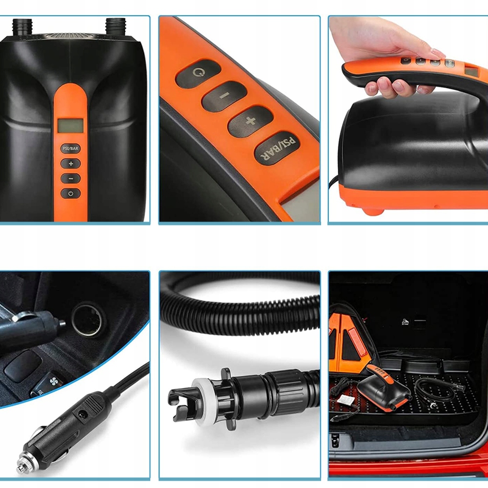 ELEKTRYCZNA POMPKA SUP 20 PSI 12V 110W ODPOWIEDNIA DO PONTONÓW Marka bez marki