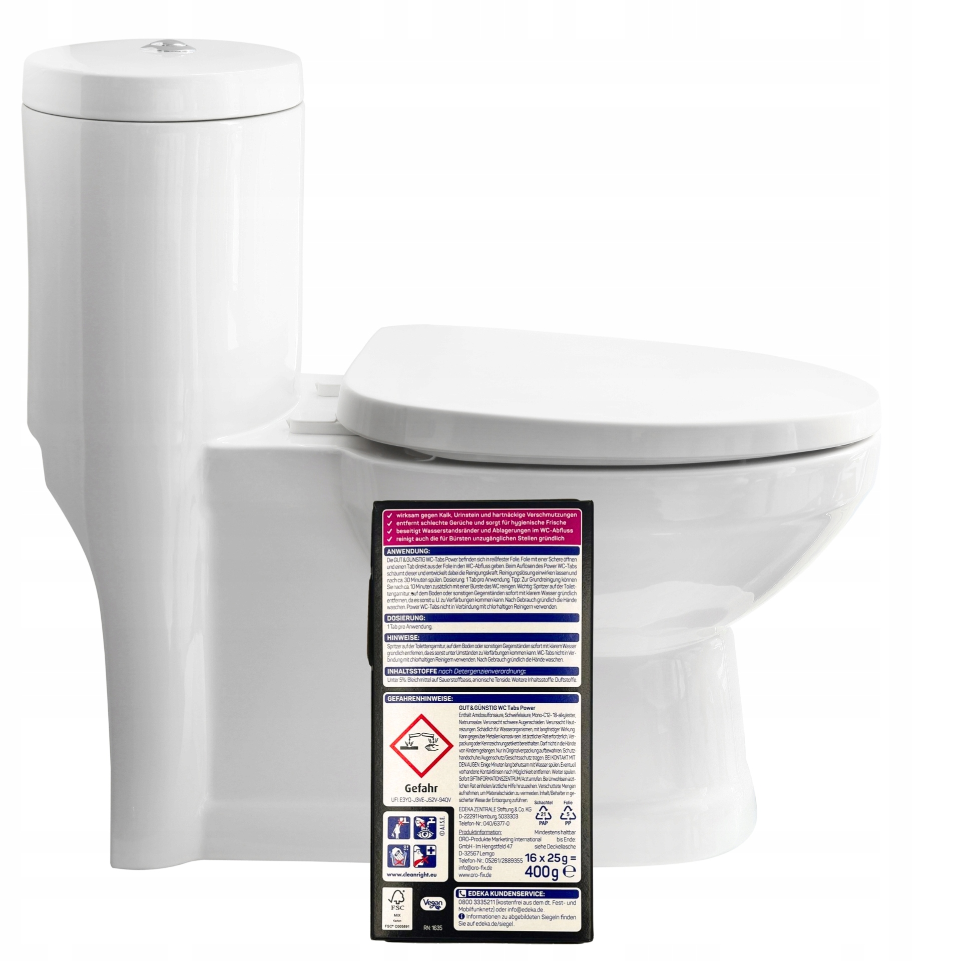 G&G WC Tabs Power Zitronen Tabletki Czyszczące 16 szt. — 13