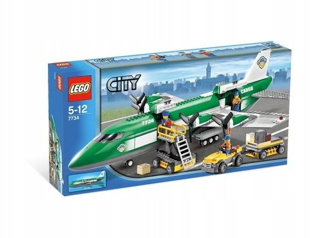 Lego City 7734 Samolot transportowy Nowe