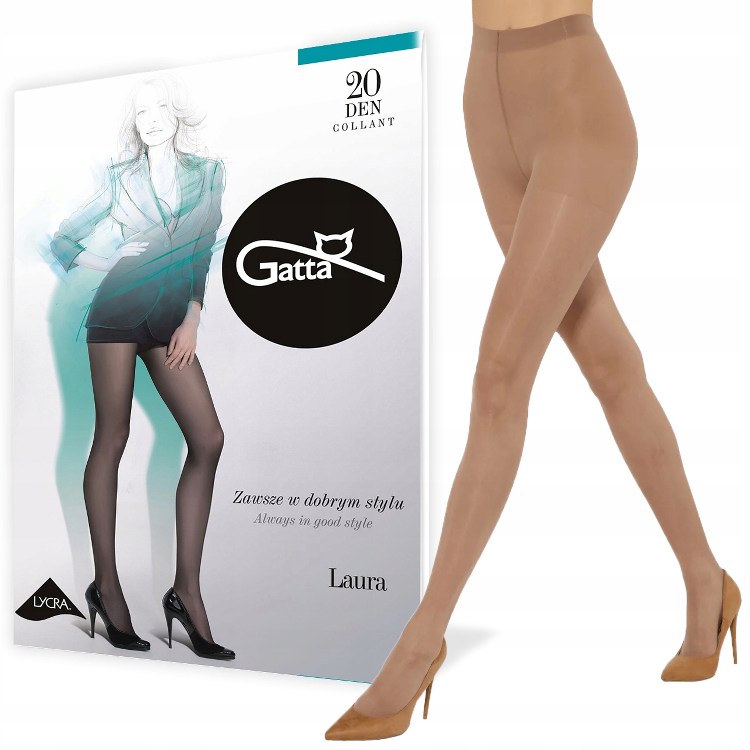 

Rajstopy Gatta Laura 20 den lycra, Daino 3-M