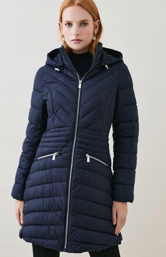 Karen Millen Dámský Tmavě Modrý Kabát 36 M6 M