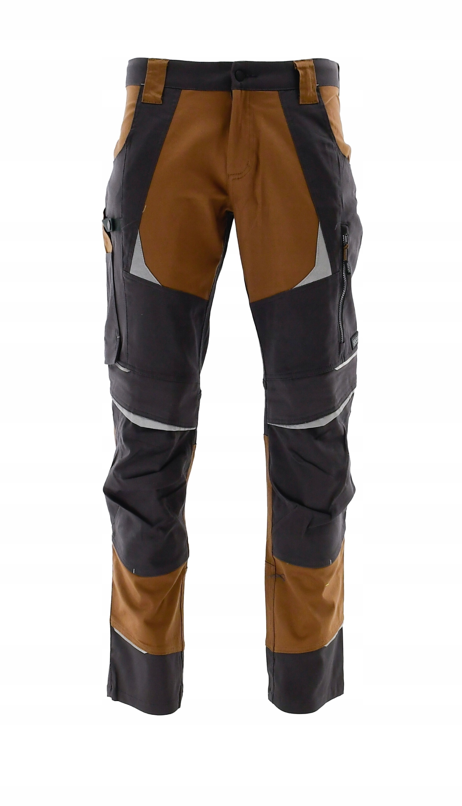 Spodnie robocze do pasa elastyczne Cottonflex brązowe Sara stretch 52