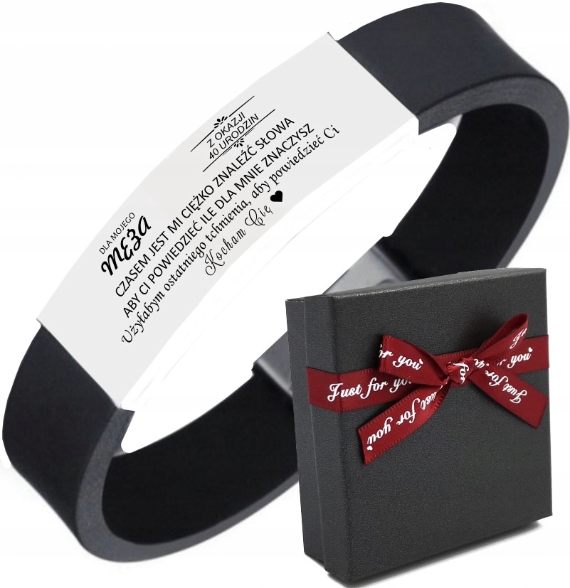 

Męska Bransoletka Prezent dla Męża Syna Chłopaka