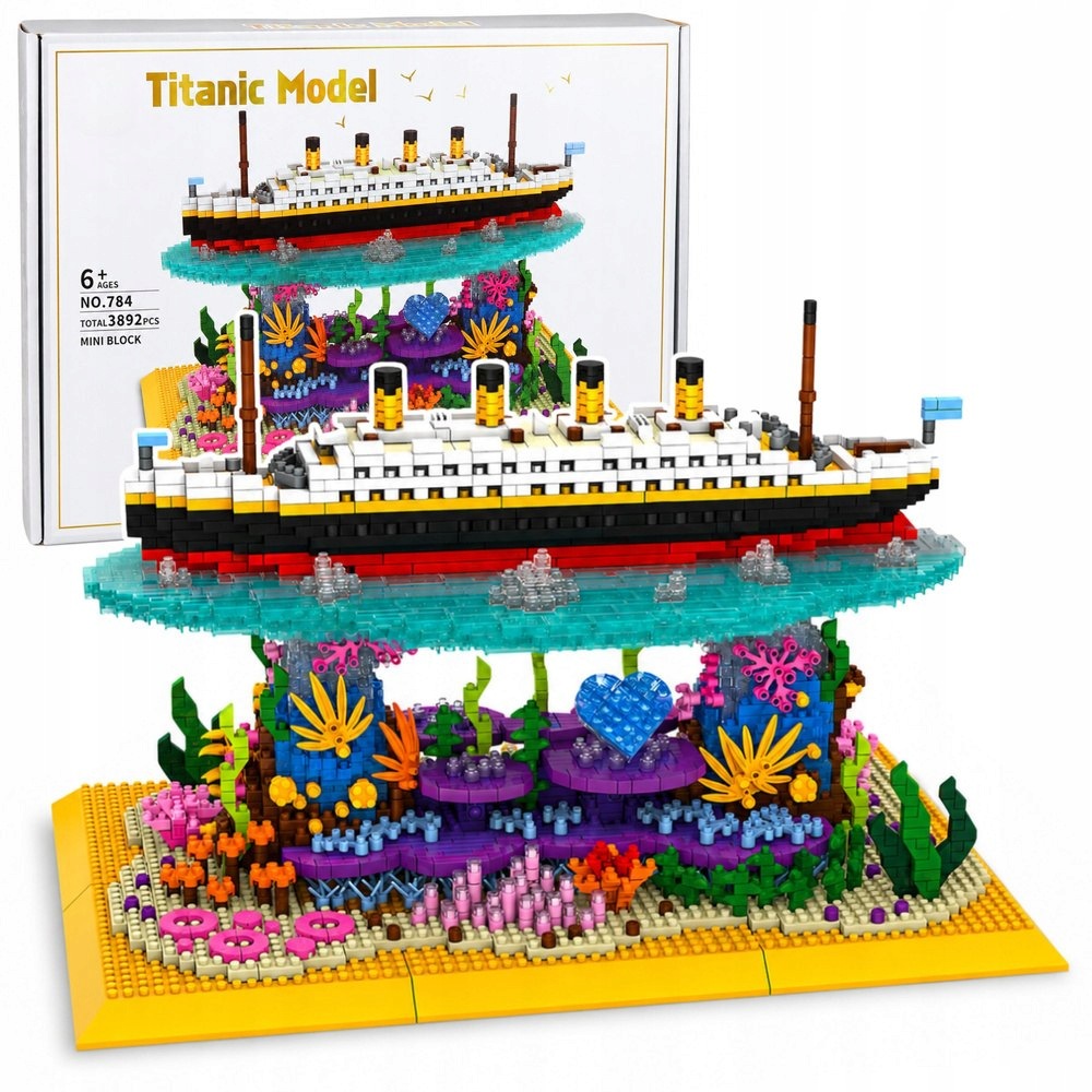 LEAN TOYS E5907990202641 Statek Titanic Na Rafie Koralowej 3892 el
