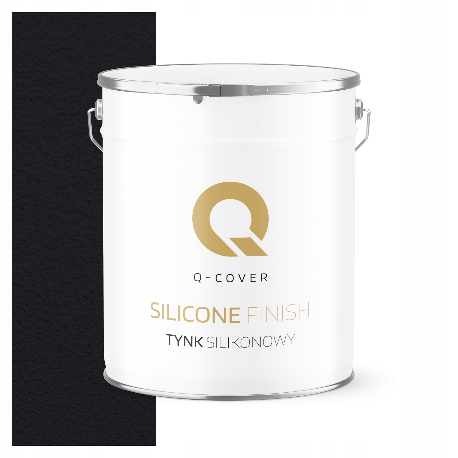 Silikonová Fasádní Omítka Černá Hluboká Ral 9005 7KG Granulace 3.0mm
