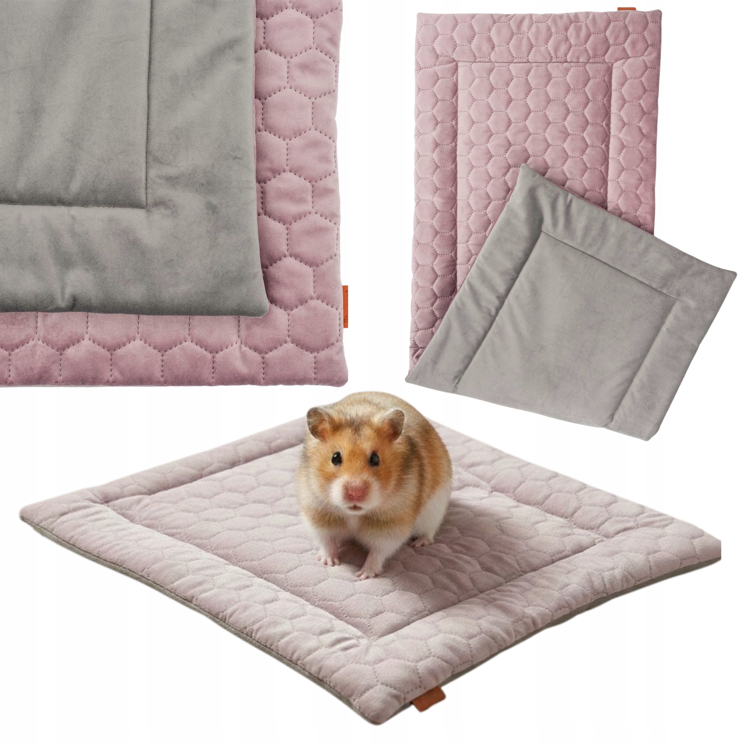 Podložka Matrace do klece pro činčilu králíka prasátka myši 120x60 cm Růžová