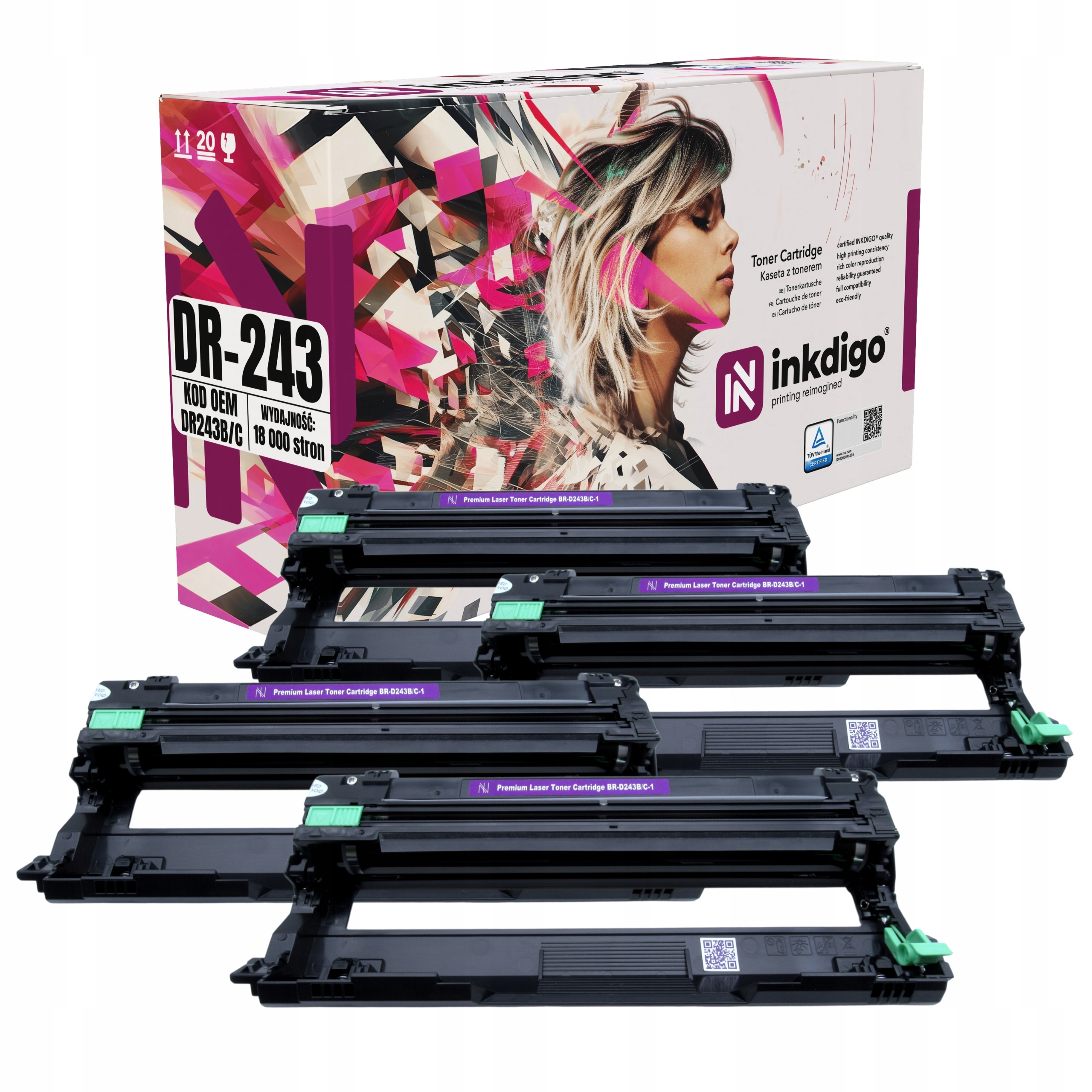 4x buben DR243 pro tiskárnu Brother DCP-L3510CDW