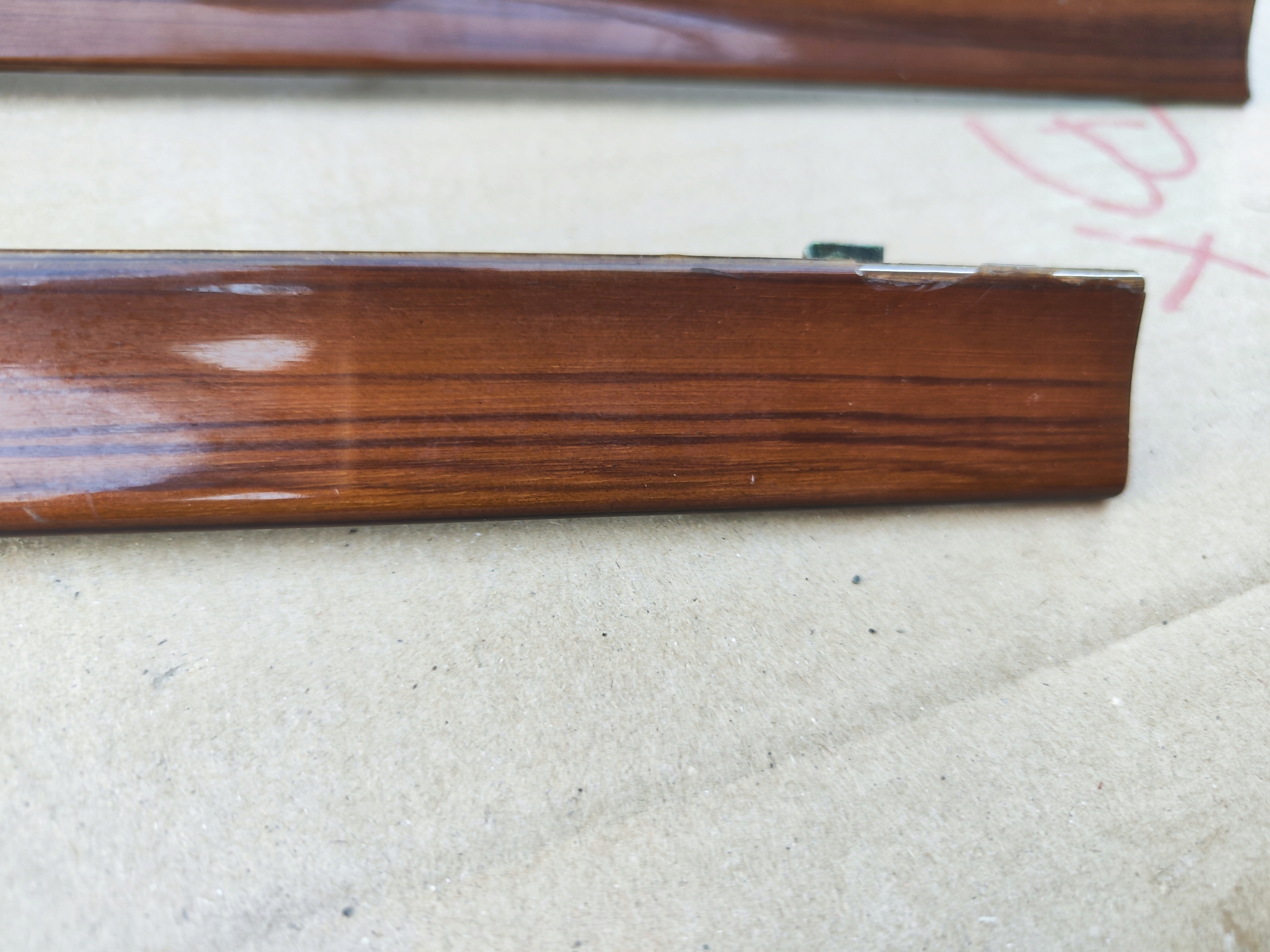 MERCEDES W124 Bois du tableau de bord Console ZEBRANO