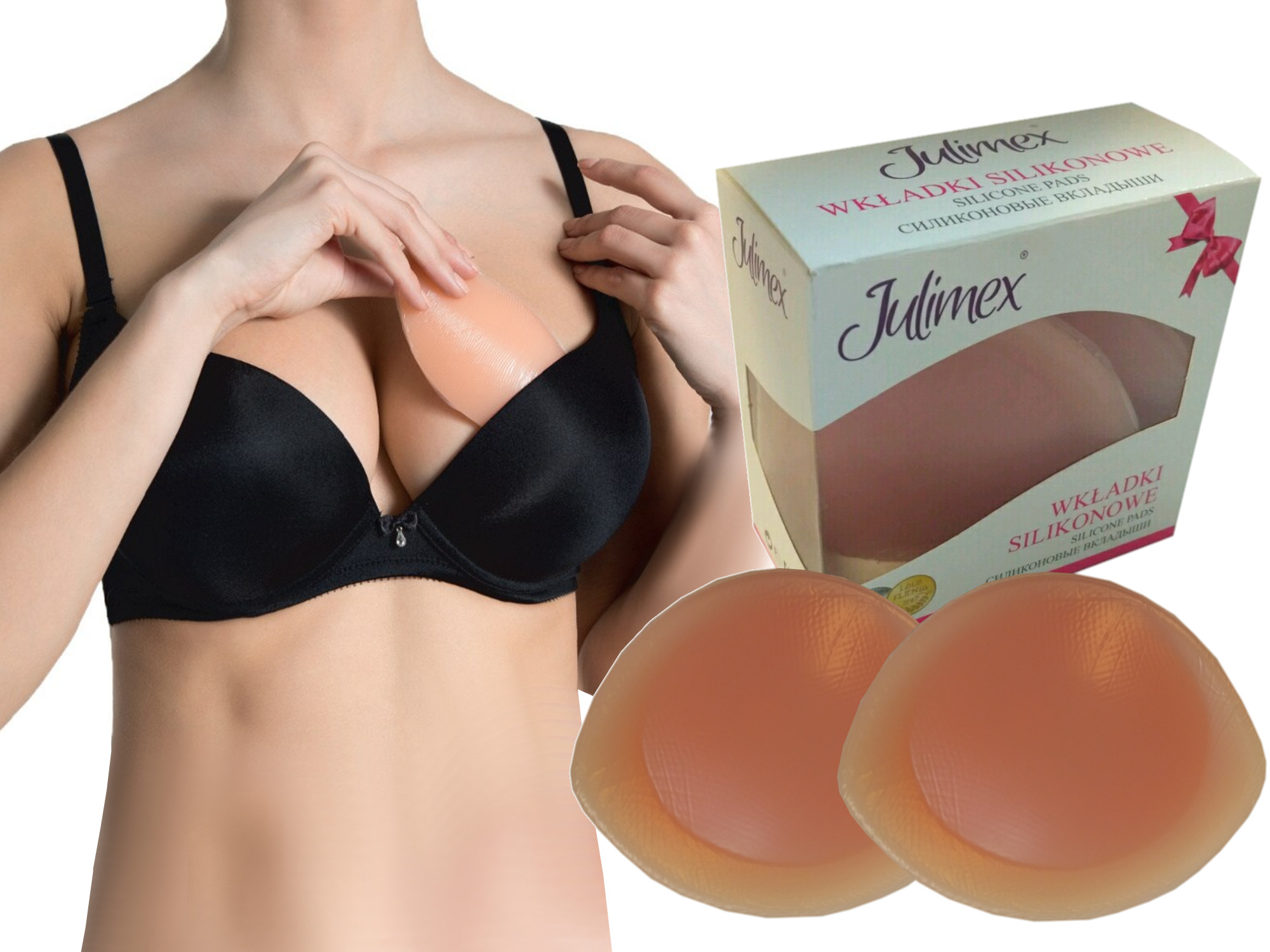 

Wkładki Julimex silikonowe powiększające push up