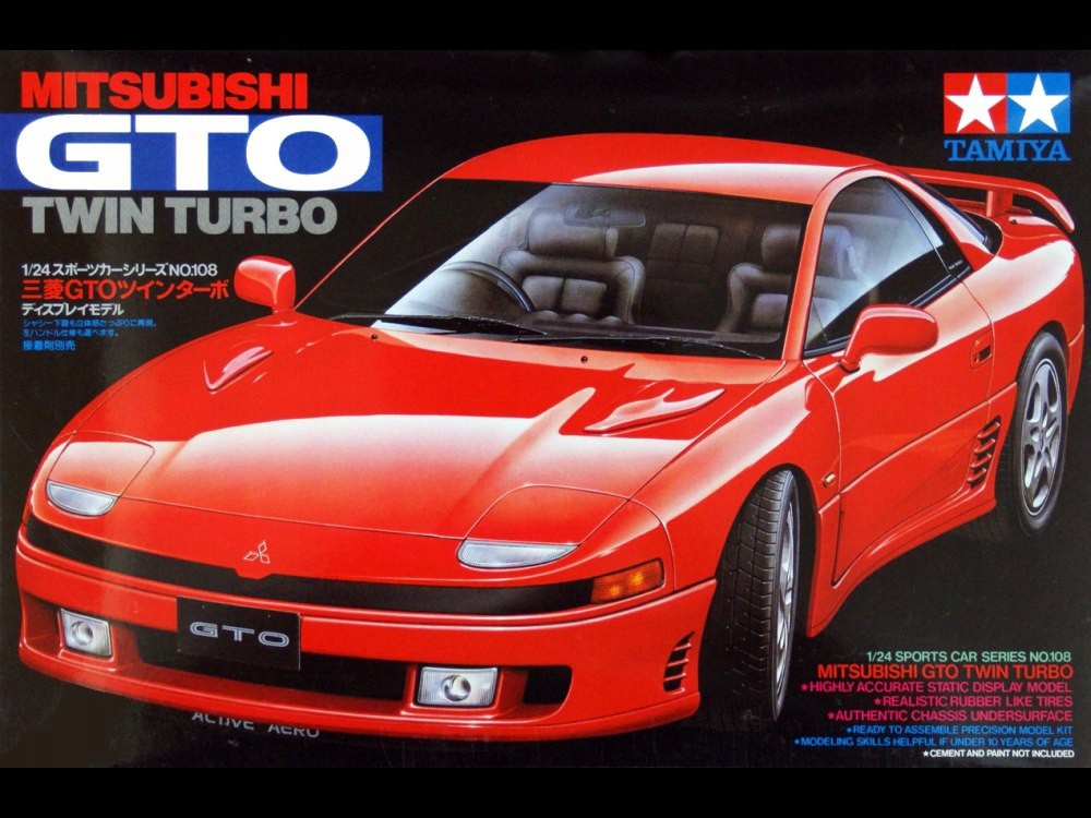 Plastová sada Tamiya 24108 Gto Twin Turbo Auto 1/24 Hobby Novinka