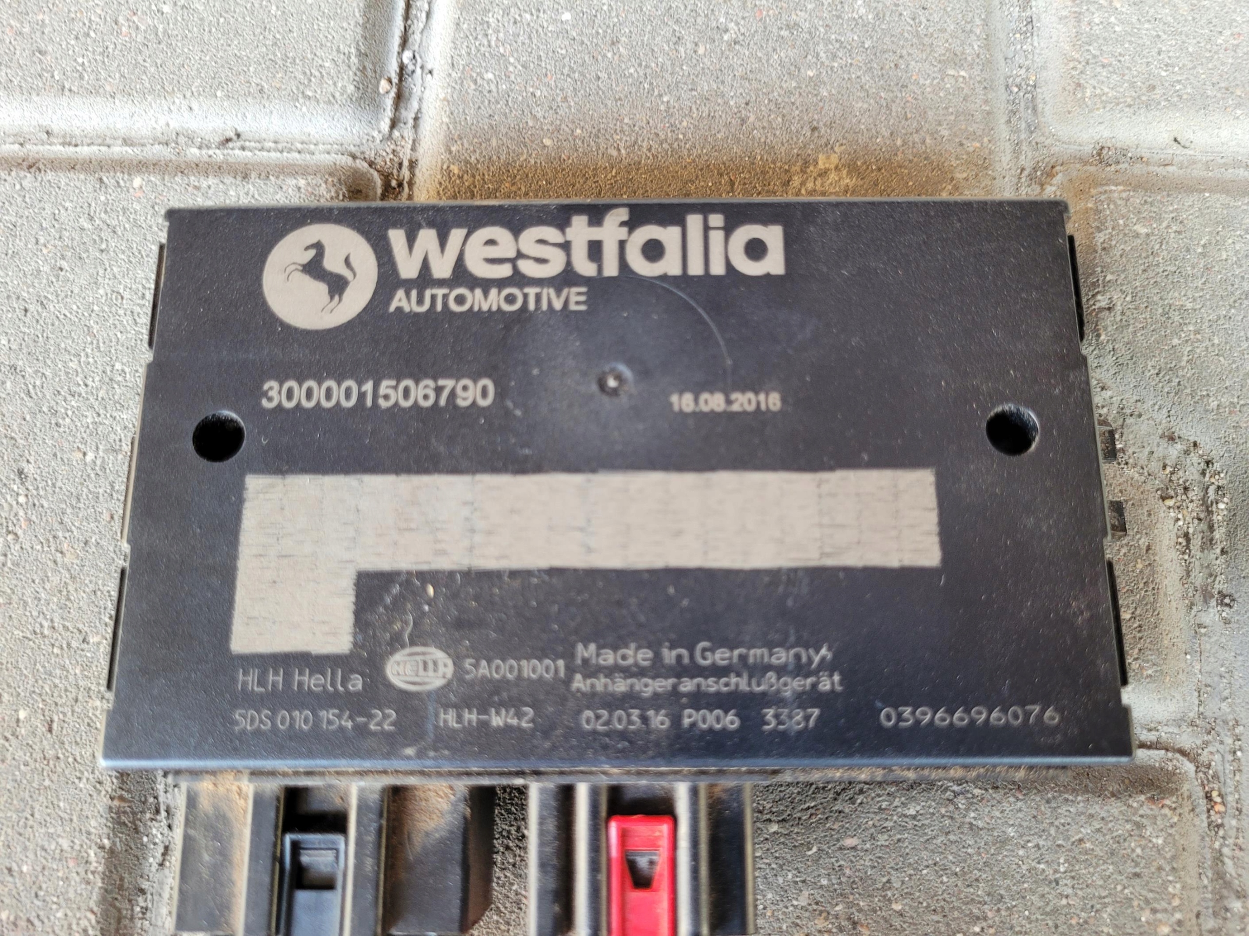 towing WESTFALIA + module 300001506790 VW TOUAREG II 2 7P