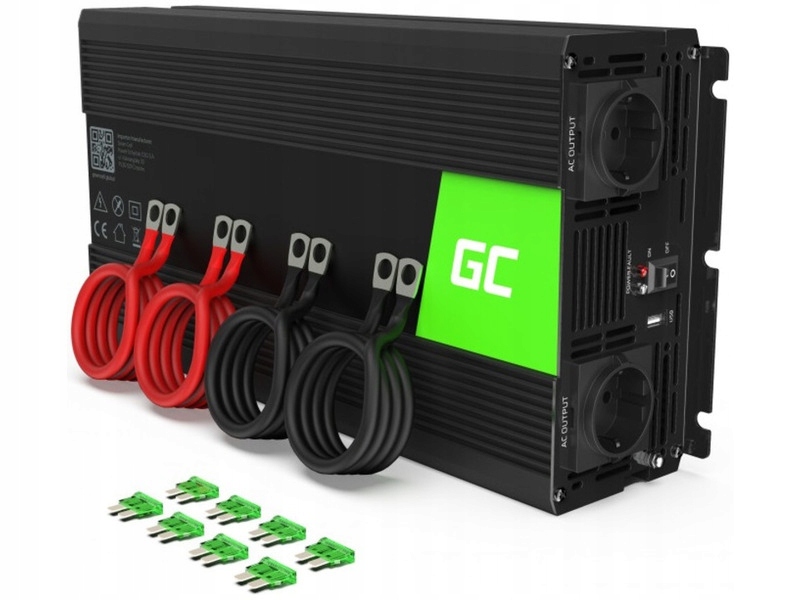 

Przetwornica Green Cell Czysta sinusoida 12V/230V