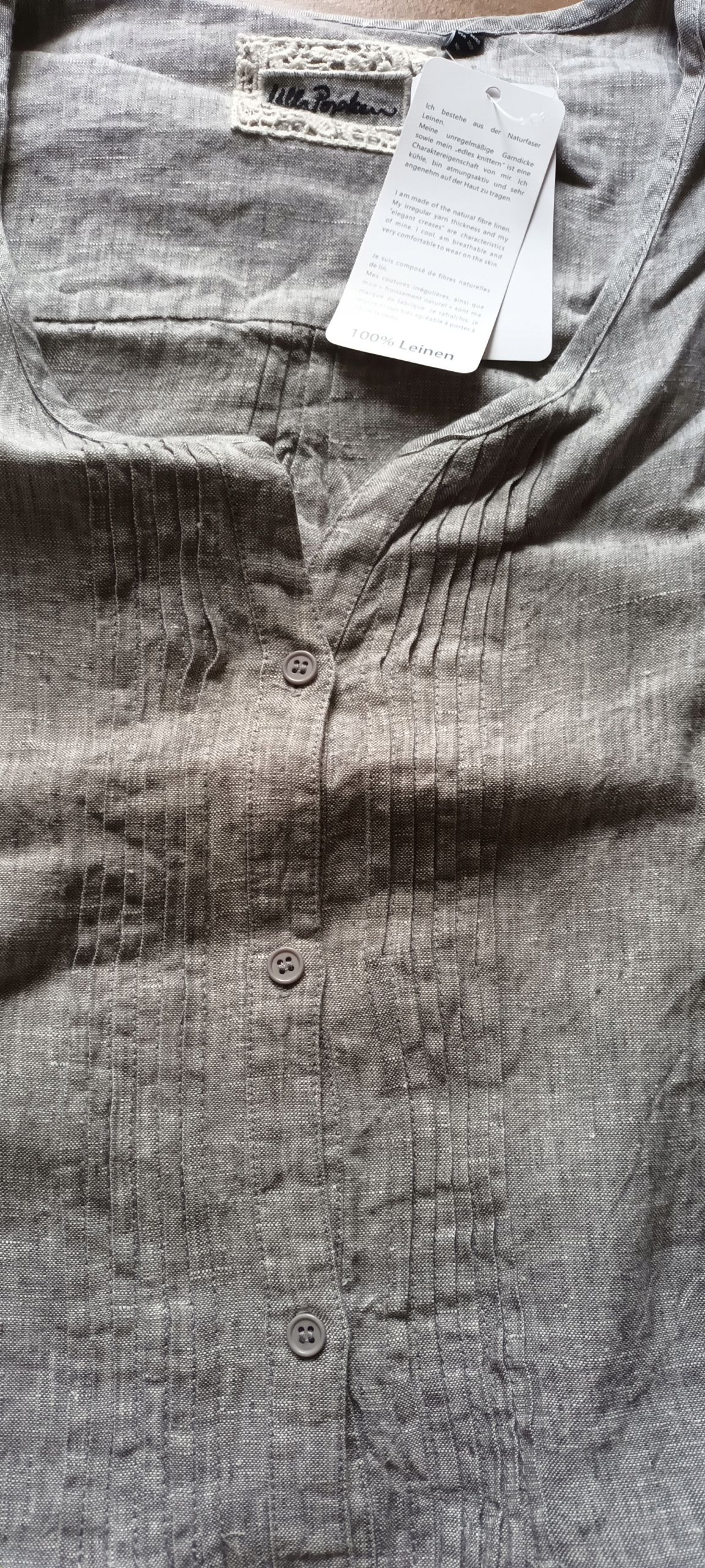 Bluzka tunika len szczypanki 2w1 Ulla Popken 58/60 Marka ULLA POPKEN