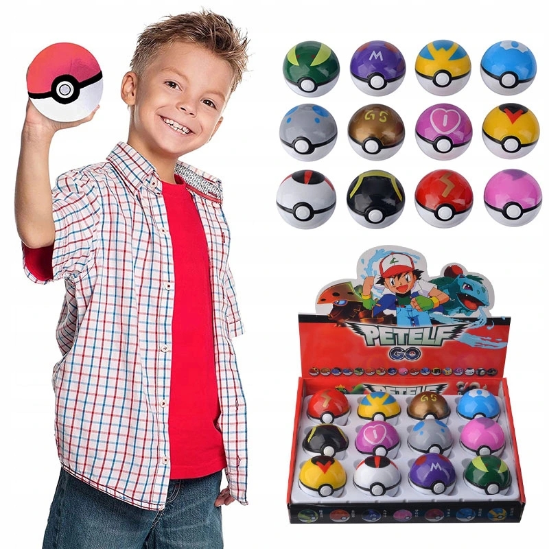 

12 Szt Pokeball 5CM Pokemon Pikachu Pokemon Go
