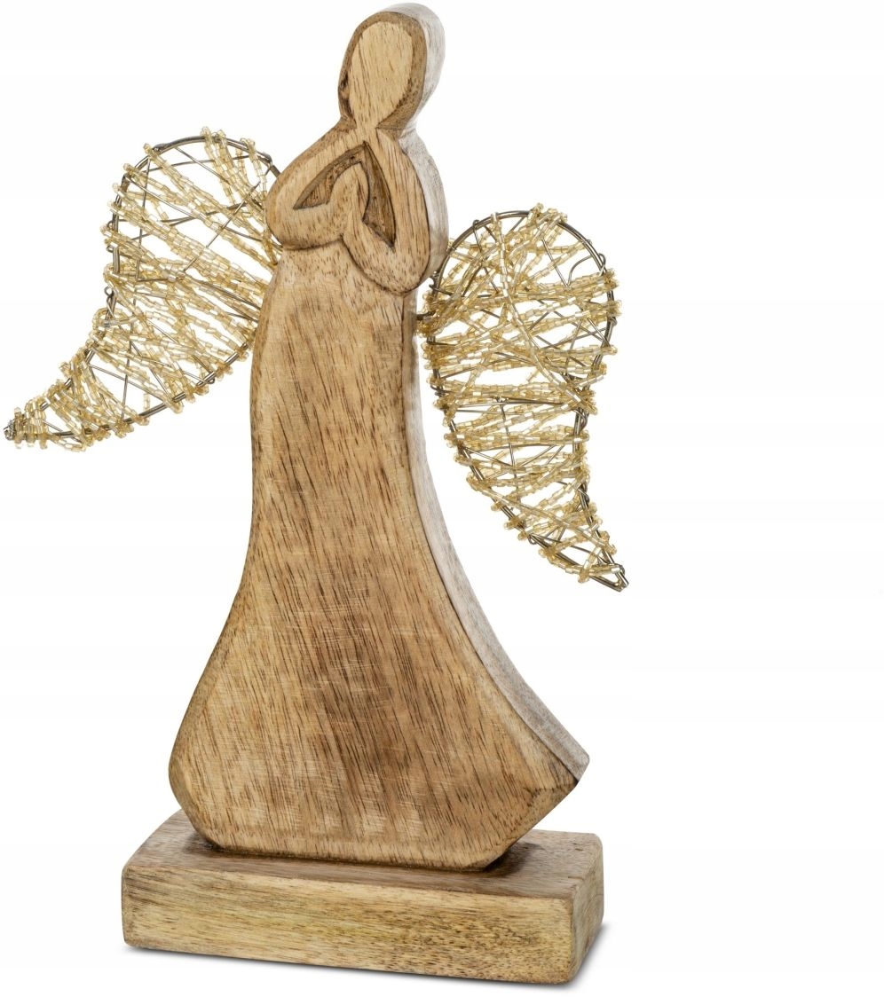 ANIOŁ FIGURKA NA ŚWIĘTA 26 CM OZDOBA ŚWIĄTECZNA