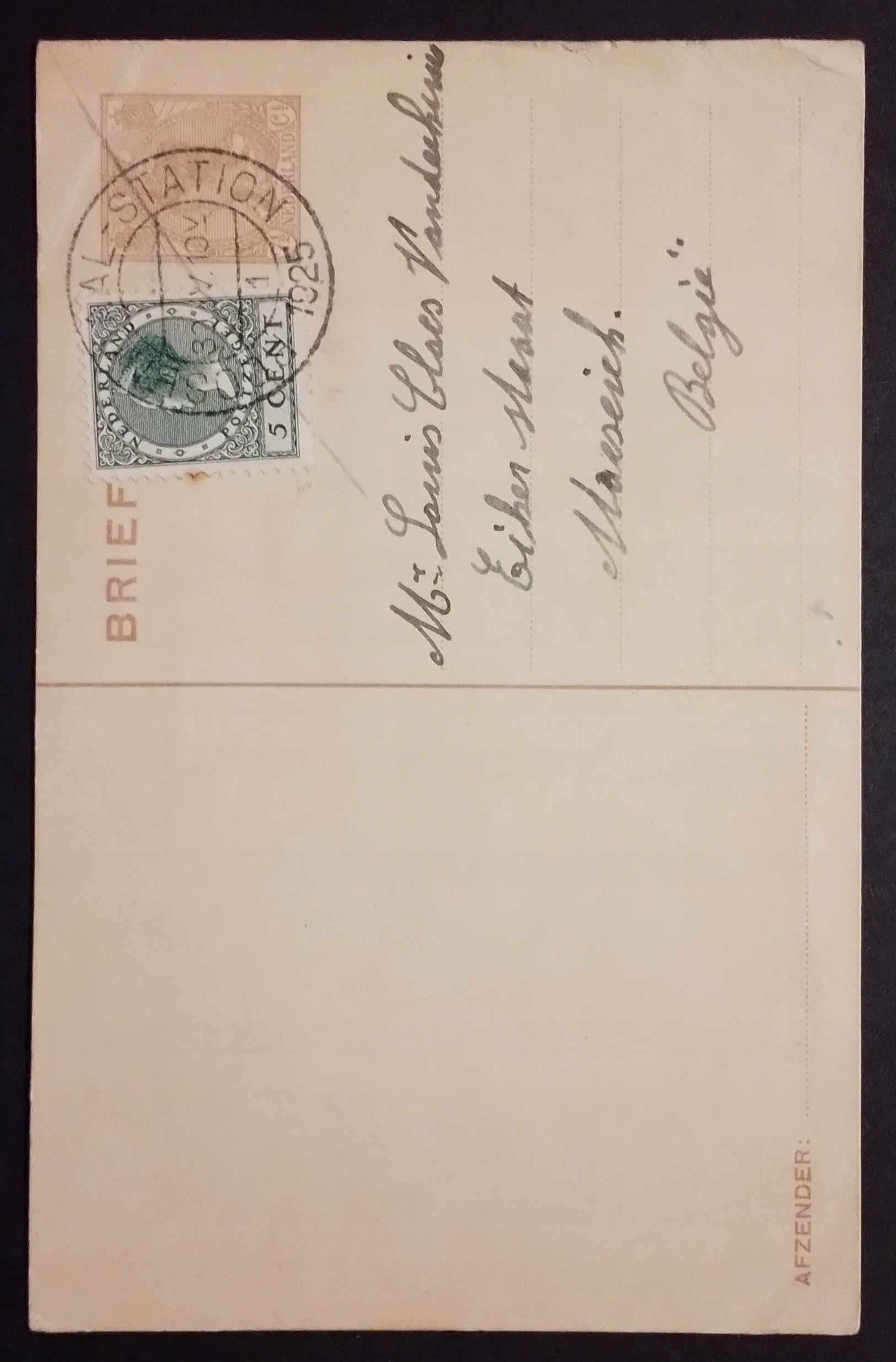 Karta-22 Holandia 1925r.