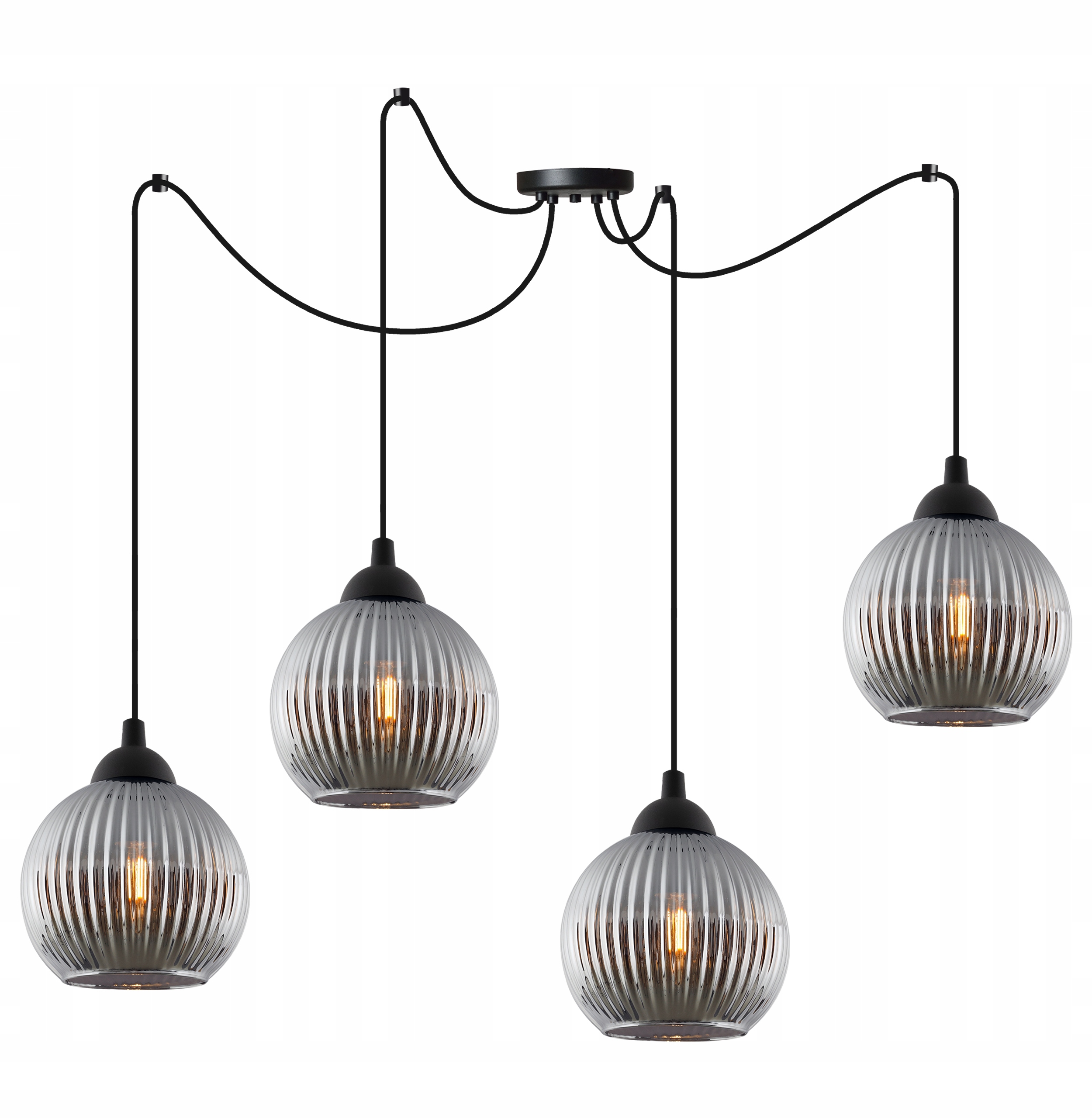 Závesná Stropná Lampa Luster Do Kuchyne, Obývačky, Spálne, Grafitové Gule