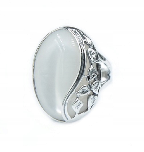 

Pierścionek Srebrny Masa Perłowa Listki Rozmiar 14