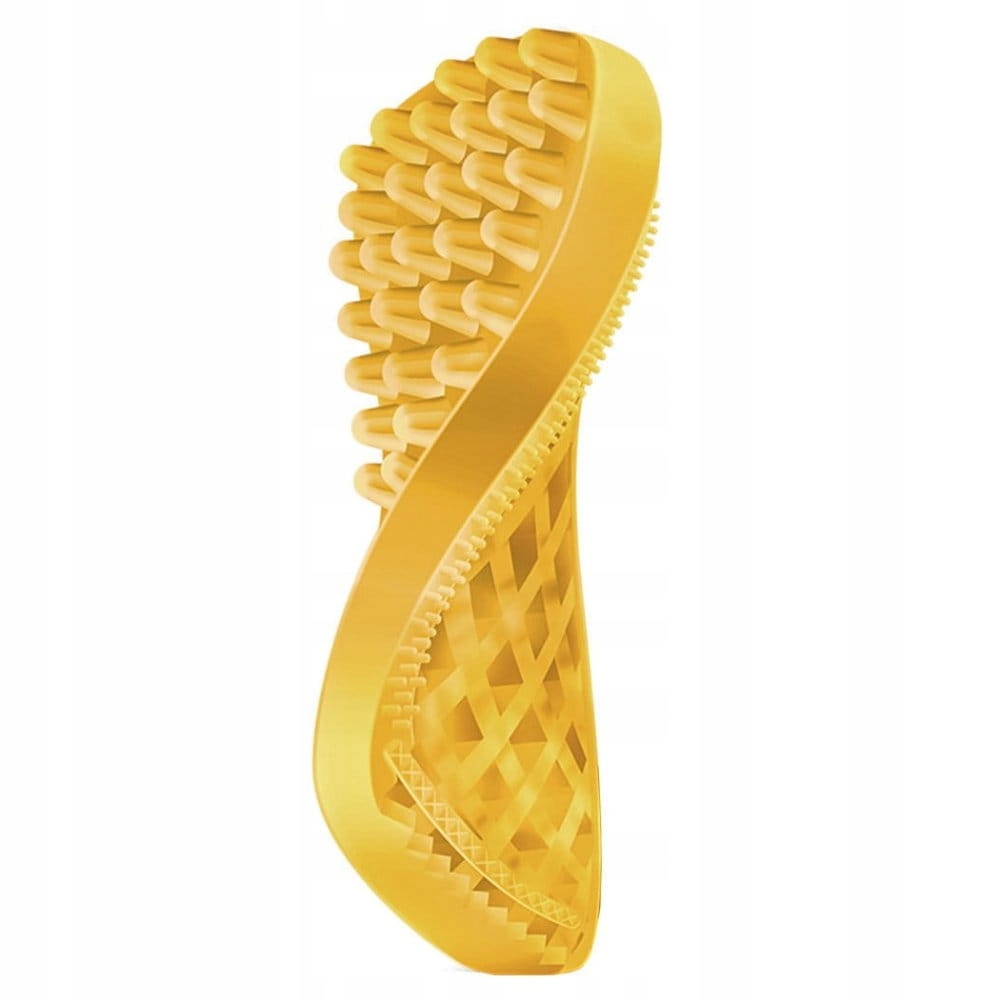 Szczotka dla psa Medium Silicone Yellow