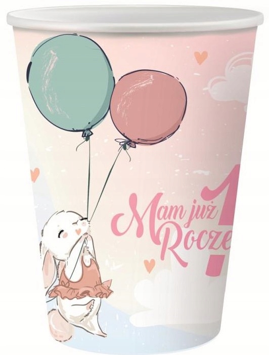 

kubeczki papierowe na 1 pierwsze urodziny Roczek 6