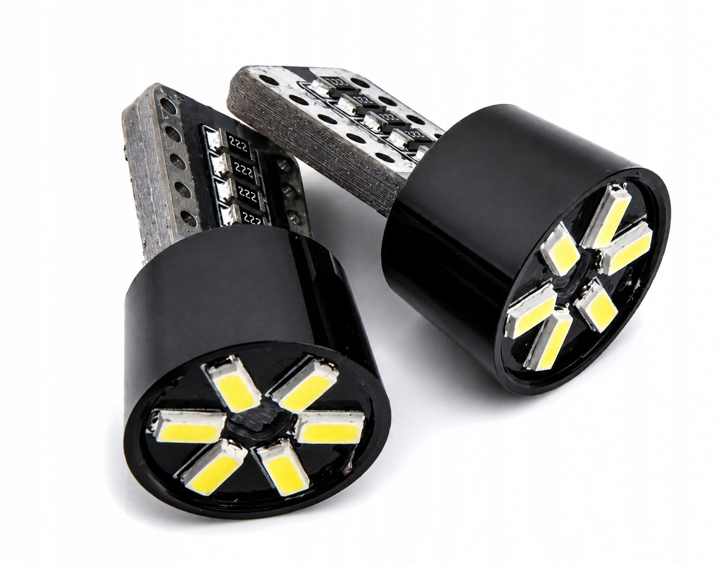 2x Żarówka Led W5W T10 6 Smd 3014 Canbus 6000K biała Einparts