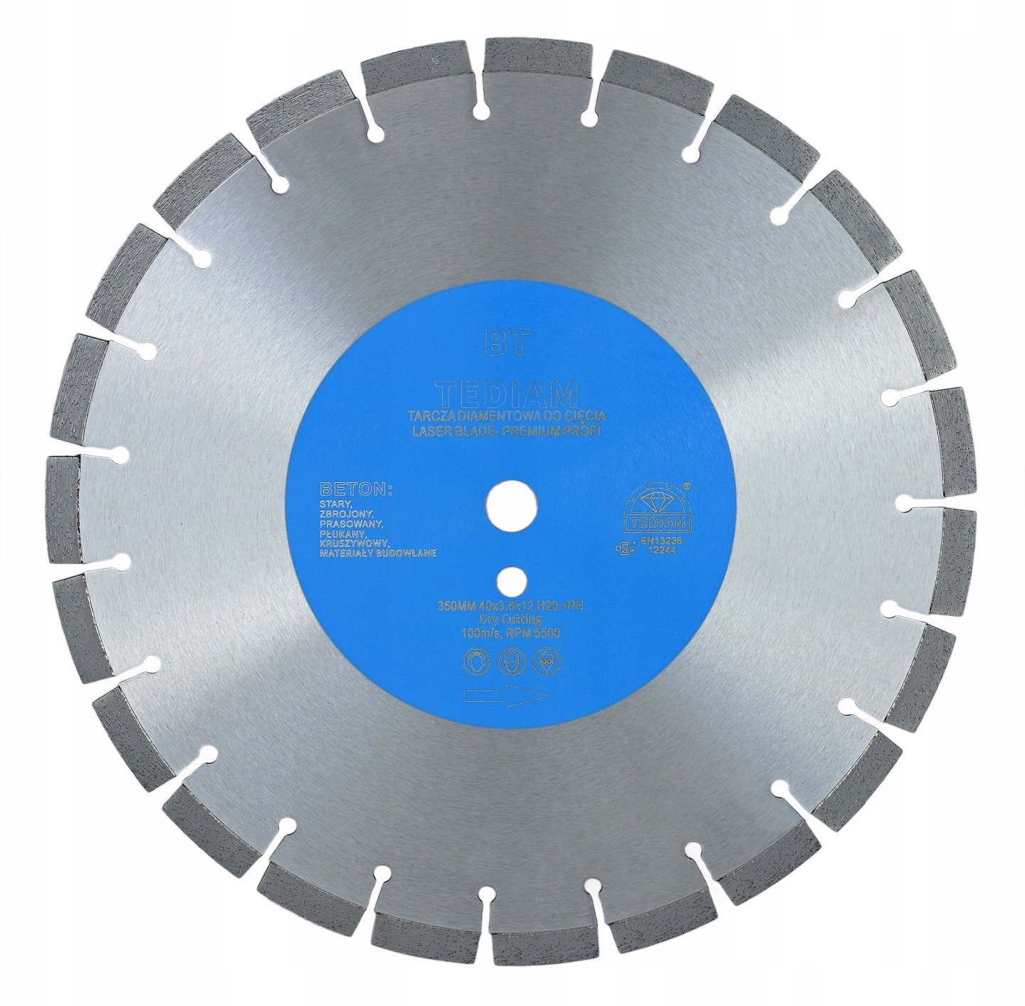 Diamantový kotouč 350x25,4 Bt pro betonu železobeton brut obrubníky vyztužené