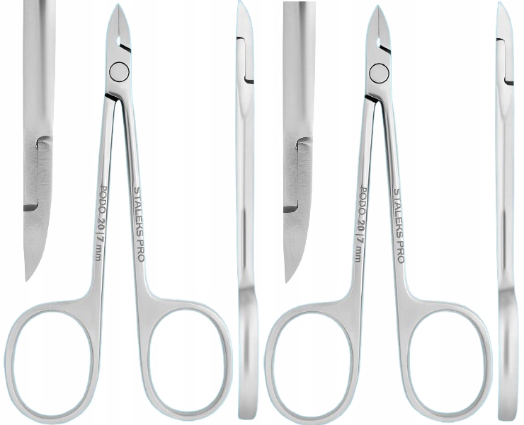 2 x Staleks Podologické kleště ve tvaru nůžek na odstraňování kůže