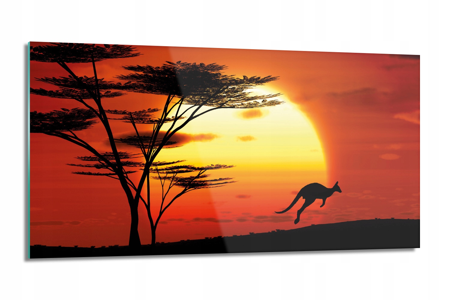 panel do kuchyně Kangur západ slunce 100x50 s fotografií