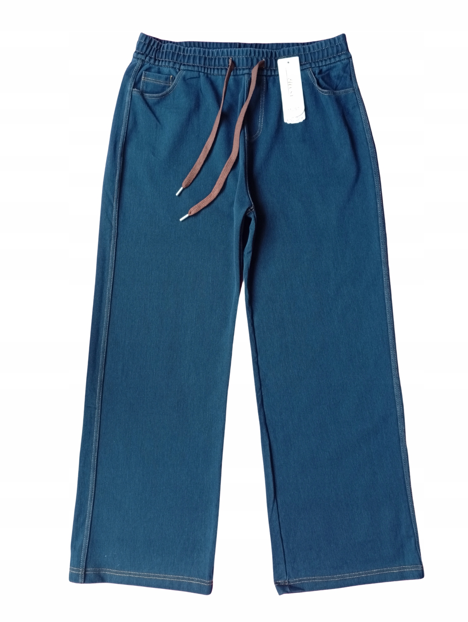 Spodnie dresowe damskie bawełniane| Imitacja Jeans| Roz. 5XL/ 6XL