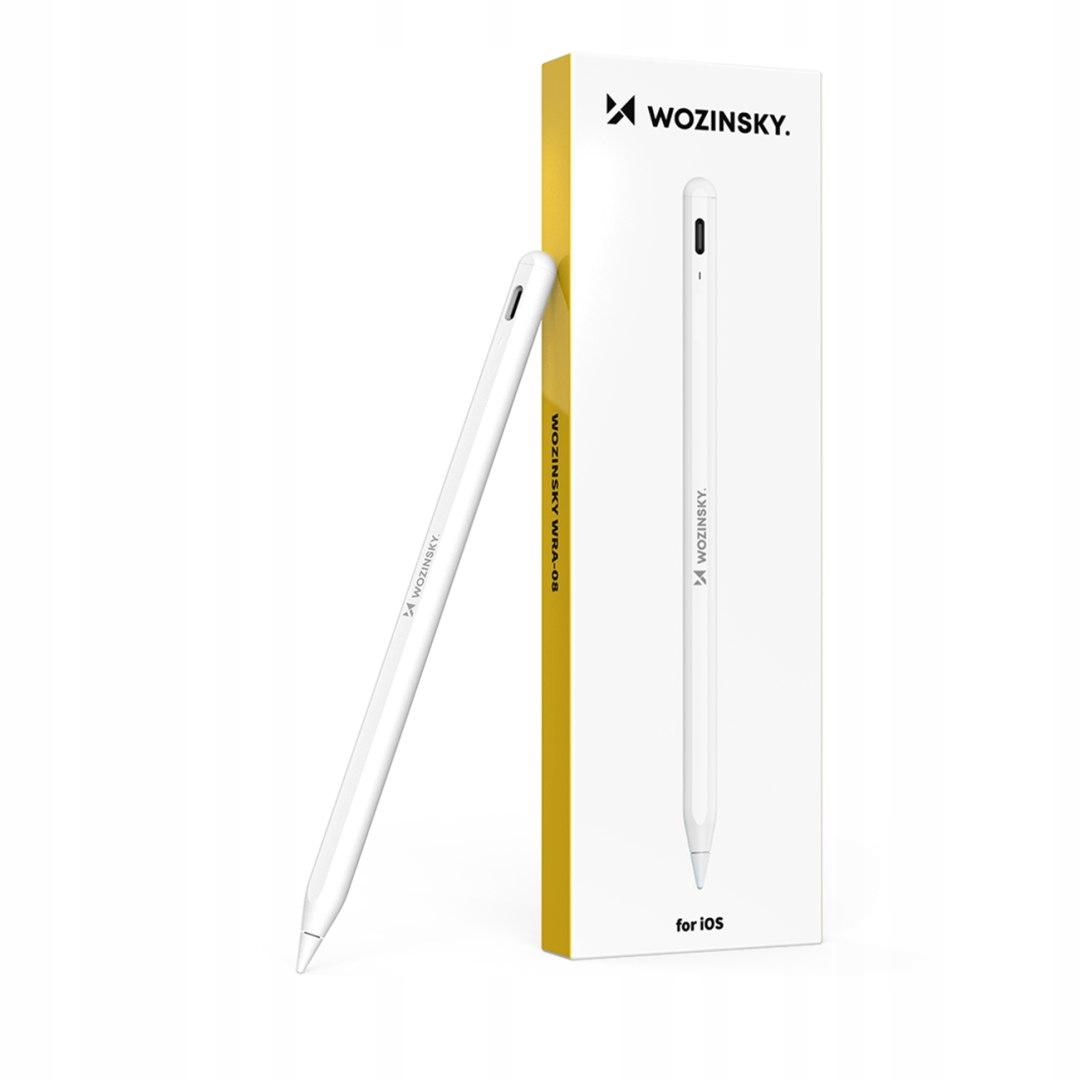 Dotykové Pero stylus WRA-08 pro Apple iPad 2018-2025 Usb-c bílý Wozinsky