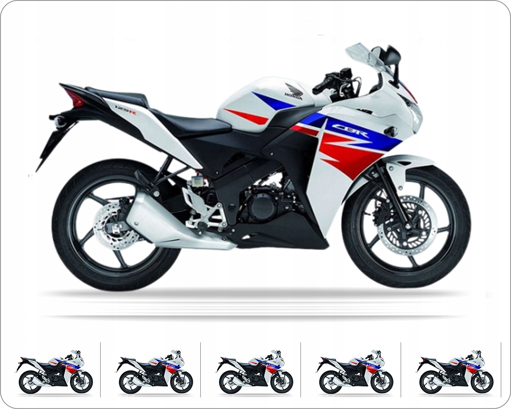 Nálepky Juula Pre Honda Cbr 125 R 2013-2015 Biela NH196