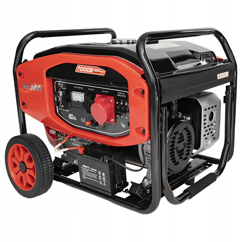 Agregat prądotwórczy generator 230/400V trójfazowy Avr 6000 W Weima WM7000E