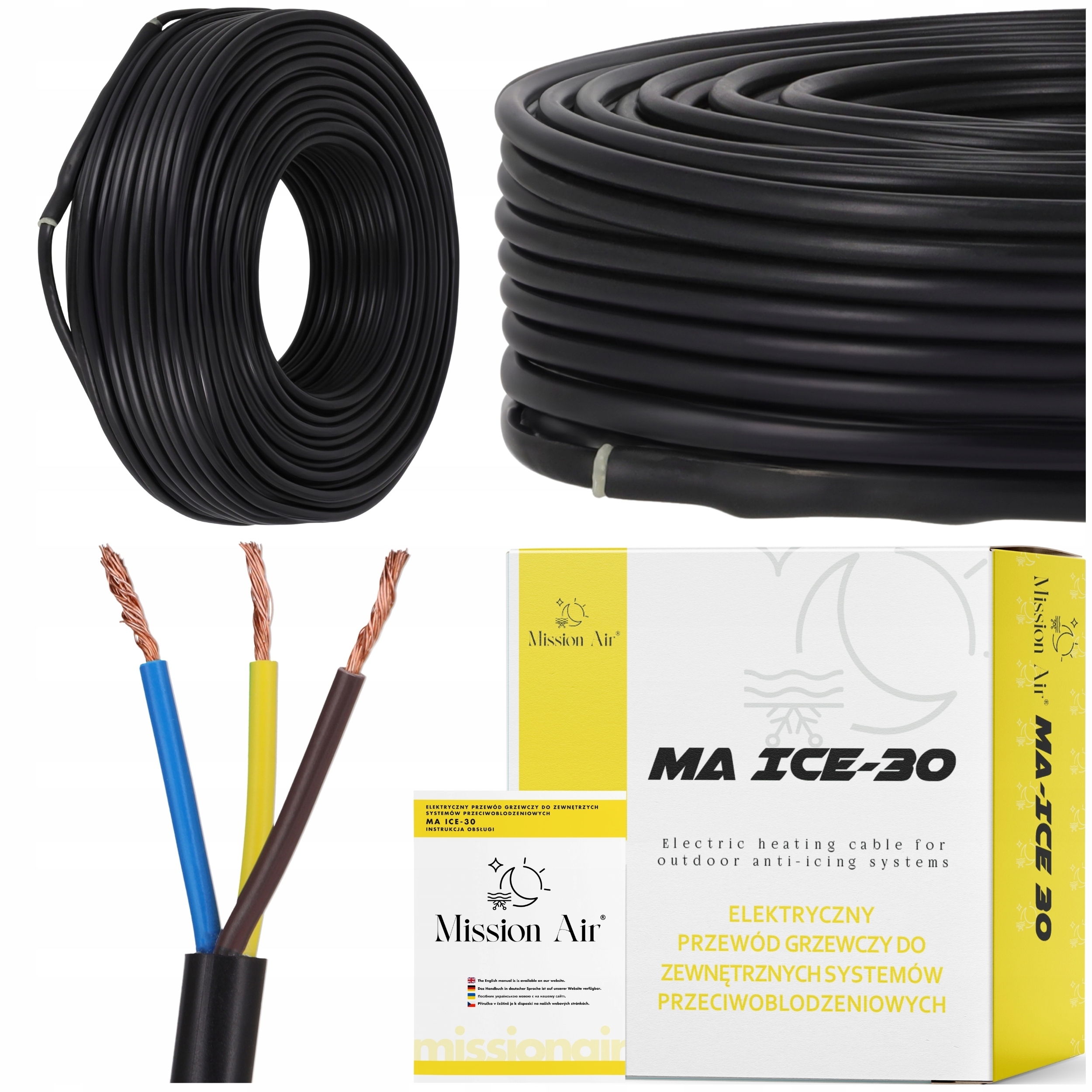 Vykurovací Kábel Proti Námraze ICE-30W/M 3750W 125 M